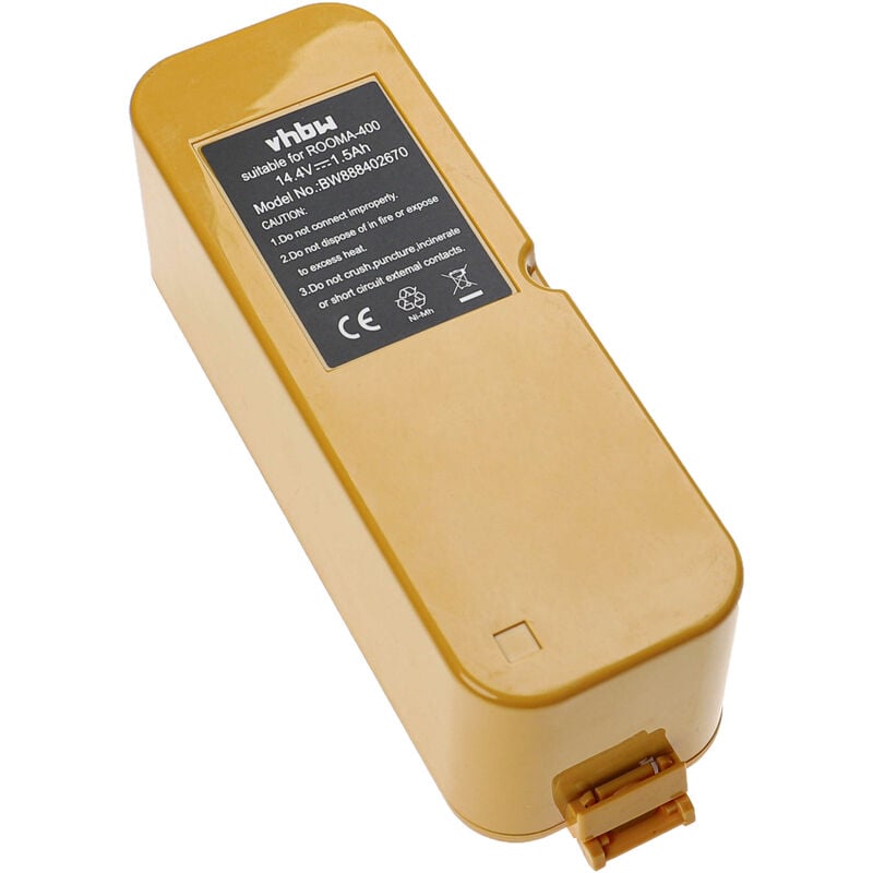 Vhbw - Batterie compatible avec iRobot Roomba 5105, 5210, 5250, 4978, Discovery 400, Discovery se, FloorVac 400 robot aspirateur (1500mAh, 14,14V,