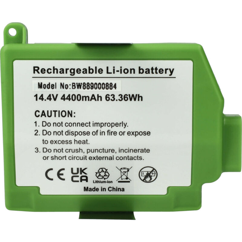 Batterie compatible avec iRobot Roomba s9, S9+ robot électroménager (4400mAh, 14,4V, Li-ion) - Vhbw