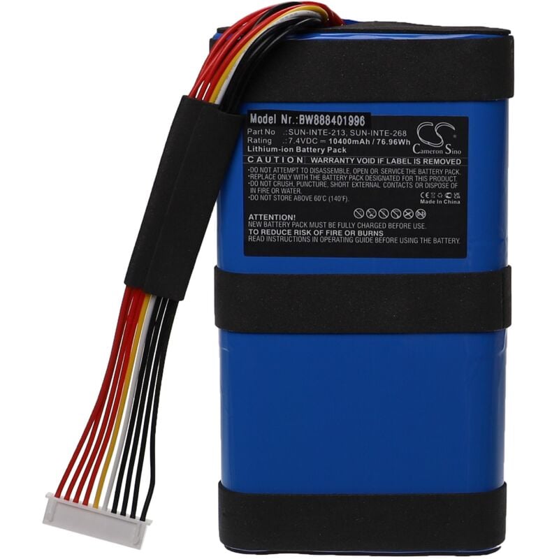 Vhbw - Batterie compatible avec jbl Boombox 2 haut-parleurs, enceintes portatives (10400mAh, 7,4V, Li-ion)