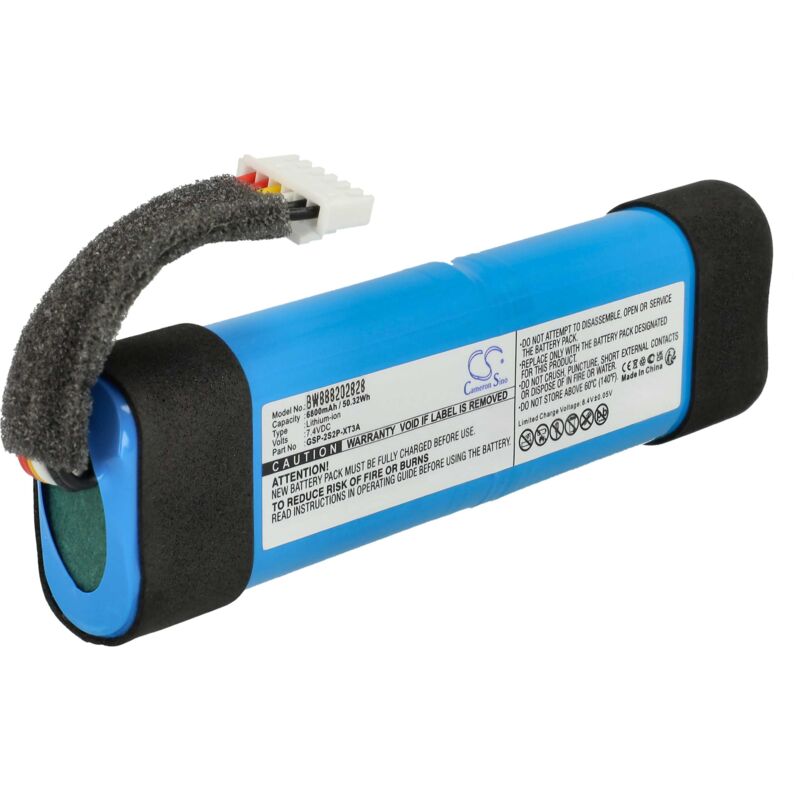 Batterie compatible avec jbl Xtreme 3 enceinte, haut-parleurs (6800mAh, 7,4V, Li-ion) - Vhbw