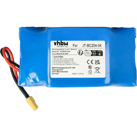 vhbw Batterie compatible avec Jetech Hoverboard 25.2 V E-Scooter (3900mAh, 25,2V, Li-ion)