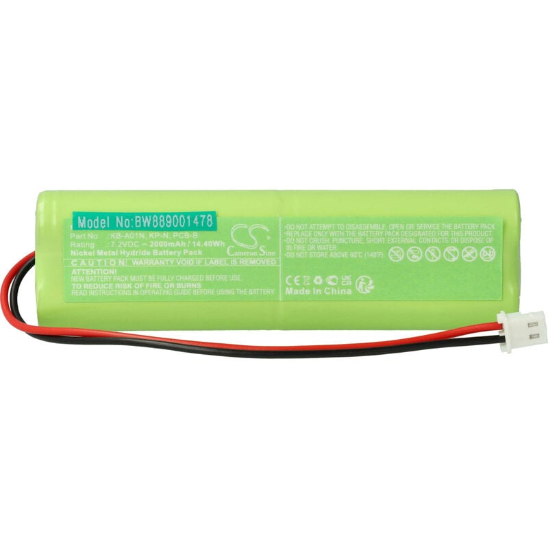 Batterie compatible avec Kern cds, cke, ds, kb, pks balance (2000mAh, 7,2V, NiMH) - Vhbw