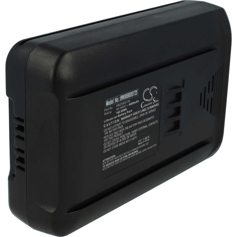 Batterie compatible avec Kobalt 40V Max Power Washer Handheld Cordless Cleaner tondeuse outil de jardinage 4000mAh, 40V, Li-ion - Vhbw