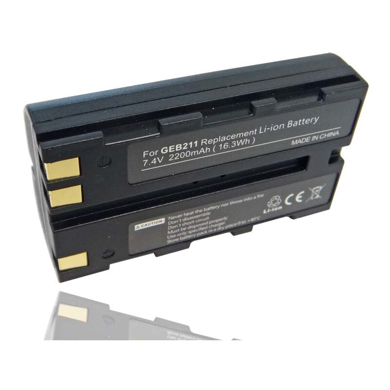 vhbw Batterie compatible avec Leica TS06, TS09, TS11, TS12, TS15 dispositif de mesure laser, outil de mesure (2200mAh, 7,4V, Li-ion)