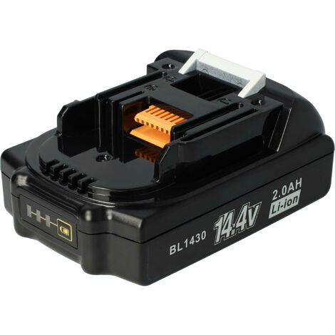 vhbw Batterie compatible avec Makita BDF441Z, BDF442, BDF442RFE, BDF444RFE, BDF444Z outil électrique (2000 mAh, Li-ion, 14,4 V)