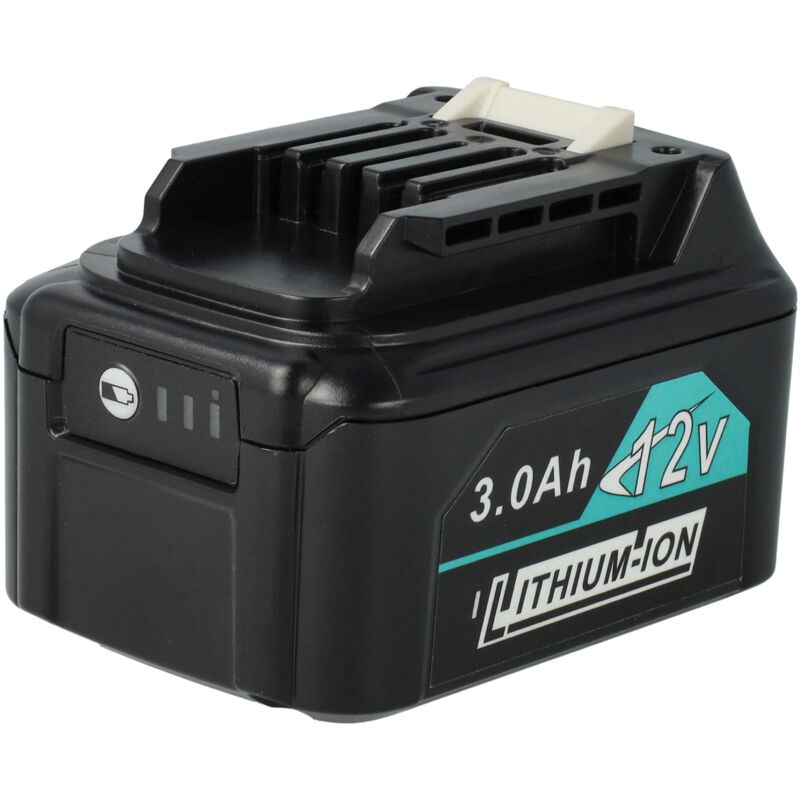 Vhbw - Batterie compatible avec Makita JV101DY1J, JV101DZ, JV101DZJ, JV102D, JV102DS outil électrique (3000 mAh, Li-ion, 12 v, 3 cellules)