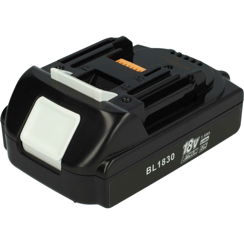 Vhbw - Batterie compatible avec Makita DJR181RFE, DJR186, DJR181RME, DJR181ZK, DJR183, DJR181, DJR183ZJ outil électrique (1500 mAh, Li-ion, 18 v)