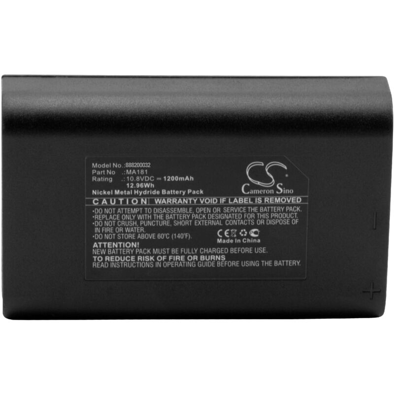 vhbw 1x Batterie compatible avec Maxon Comm-Panion CP0511, CP0520HD, CP0515, CP0521, CP0150HD, CP0150 radio talkie-walkie (1200mAh, 10,8V, NiMH)