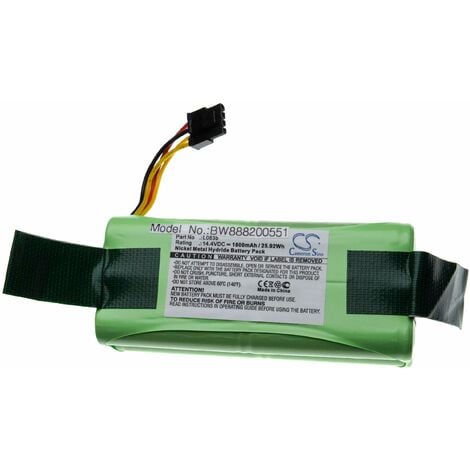 vhbw batterie compatible avec Midea R1-L081A, R1-L083B, R1-L085B Home Cleaner (1800mAh, 14.4V, NiMH)