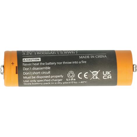 vhbw Batterie compatible avec Moser Wahl 1884 Li+Pro tondeuse à cheveux (1800mAh, 3,2V, Li-ion)