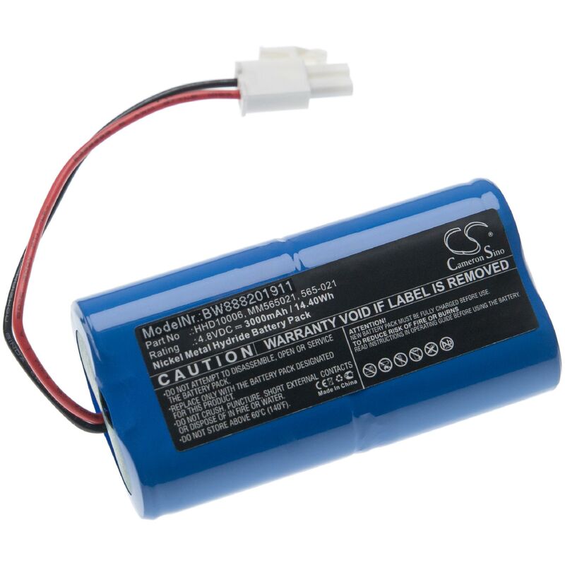 vhbw Batterie compatible avec Mosquito Magnet Liberty Plus, Patriot piège à insectes, lampe anti-moustique (3000mAh, 4,8V, NiMH)