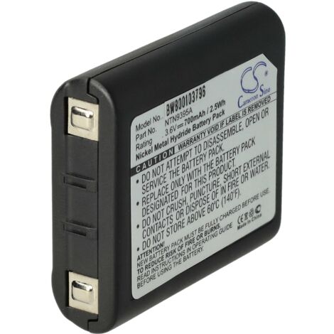 vhbw Batterie compatible avec Motorola Talkabout MS350R, MS350, MS355R, MT352R, MT352, MT350R, MT350 radio talkie-walkie (700mAh, 3,6V, NiMH)