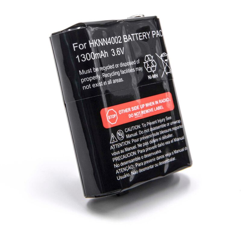 Vhbw - Batterie compatible avec Motorola Talkabout T5412, T5422, T5532, T5622 radio talkie-walkie (1300mAh, 3,6V, NiMH)