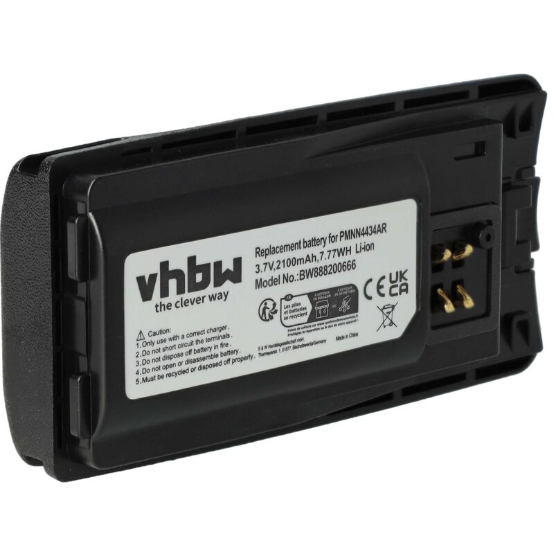 Vhbw - Batterie compatible avec Motorola XT420, XT460, XT660d, XT220 radio talkie-walkie (2100mAh, 3,7V, Li-ion)