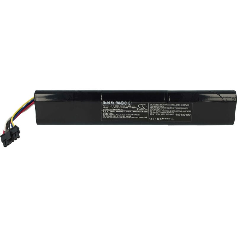Batterie compatible avec Neato Botvac D3, D5, D3+, D301, D303, D4, D5+, D502, D503, D6, D7, Connected aspirateur (6800mAh, 14,4V, Li-ion) - Vhbw
