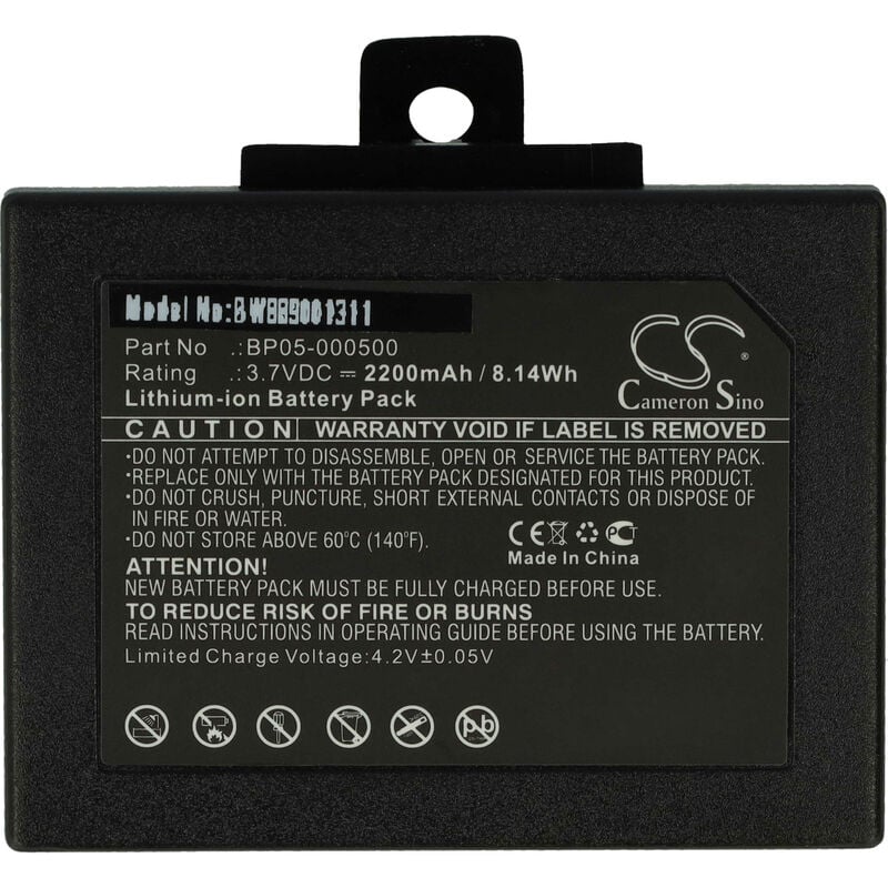 Batterie compatible avec Opticon PHL-8114, PHL-8152, PHL-8200, PHL-8212, PHL-8214 scanner de code-barre pos (2200mAh, 3,7V, Li-ion) - Vhbw