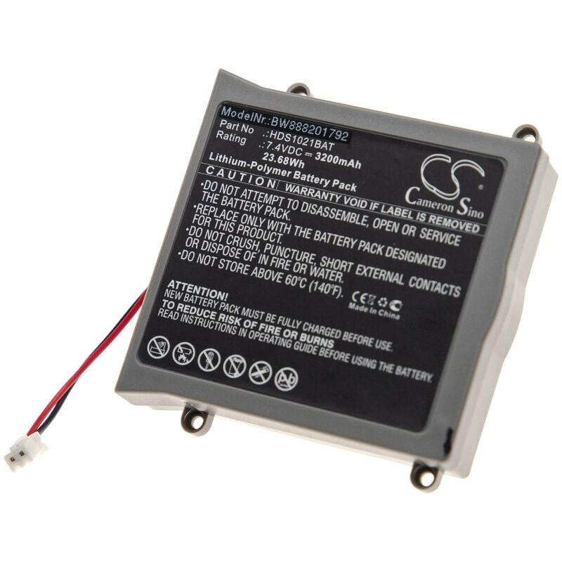 Batterie compatible avec Owon hds-n oscilloscope, HDS1021M outil de mesure (3200mAh, 7,4V, Li-polymère) - Vhbw