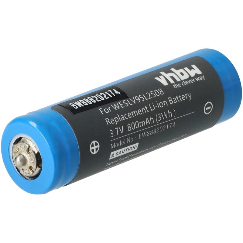 vhbw Batterie compatible avec Panasonic ES-BST6QR711, ES-BST6QR751, ES-ES37, ES-GA20 rasoir tondeuse électrique (800mAh, 3,7V, Li-ion)