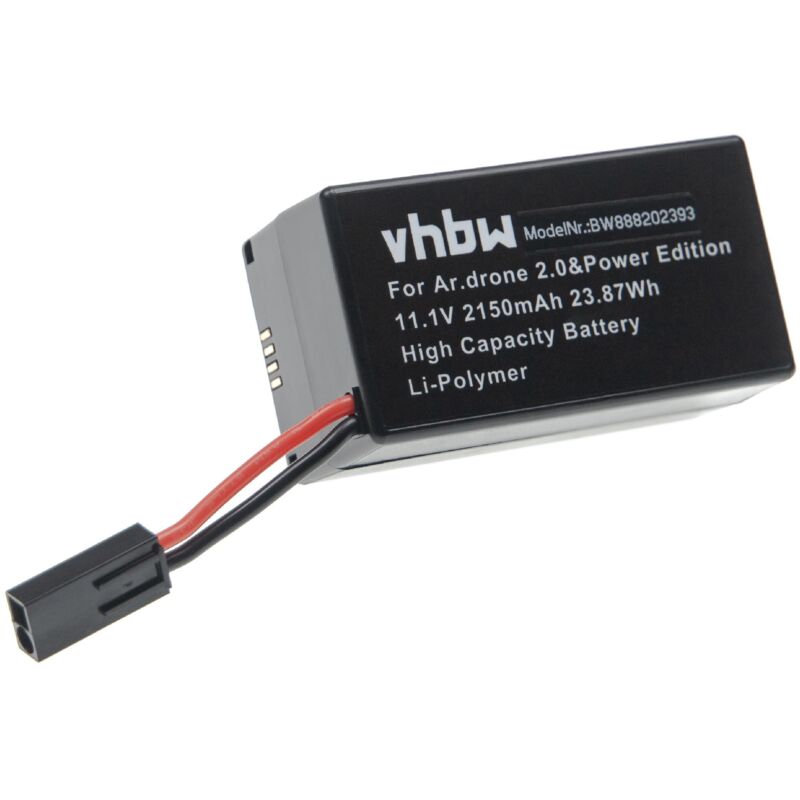 Batterie compatible avec Parrot AR.Drone 2.0 Power Edition drone (2150mAh, 11,1V, Li-polymère) - Vhbw