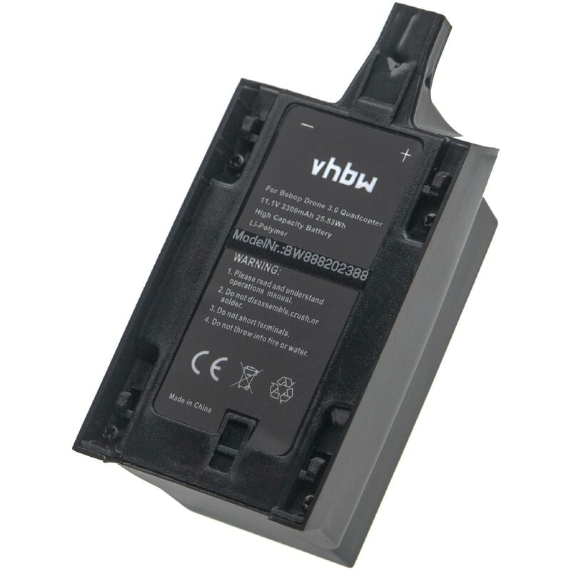Vhbw - Batterie compatible avec Parrot Bebop 3.0 Skycontroller, 3,0 drone (2300mAh, 11,1V, Li-polymère)