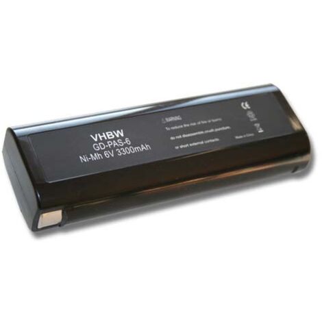 vhbw Batterie compatible avec Paslode Impulse IM200F18, IM250, IM250 Li, IM250A, IM300, IM325 outil électrique (3300 mAh, NiMH, 6 V)