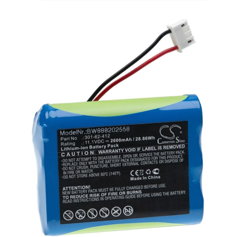 Vhbw - Batterie compatible avec Peaktech p 9020, P9020A, P9021 outil de mesure (2600mAh, 11,1V, Li-ion)