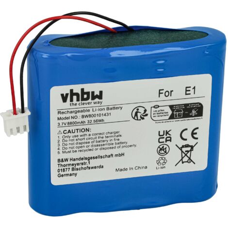 vhbw Batterie compatible avec Pure Evoke 1S Marshall, 2S, E-1S, Mio, Mio by Orla Kiely radio (8800mAh, 3,7V, Li-ion)