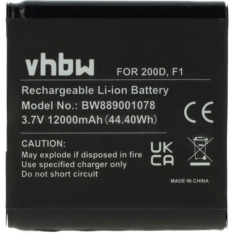 vhbw Batterie compatible avec Pure Evoke D4, D4 Domino, D6, F4, H4, H4 Prestige, H6, H6 Prestige, D4 Mio radio (12000mAh, 3,7V, Li-ion)