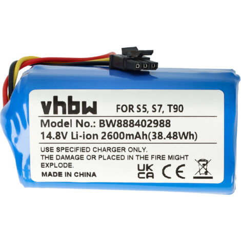 vhbw batteria compatibile con Rowenta RR7675WHR/NS0, RR7687, RR7687WH/NS0,  RR7687WHR/NS0, RR7935WH/NS0 home cleaner (
