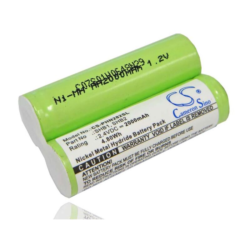 vhbw Batterie compatible avec Remington 4B3, 5BF1(M), 6BL2, 7BFSL1, 8B11L, 457, 10468 rasoir tondeuse électrique (2000mAh, 2,4V, NiMH)
