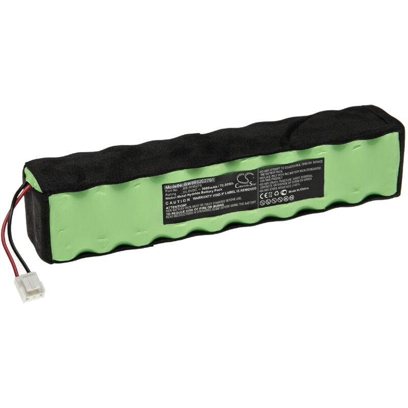 Vhbw - Batterie compatible avec Rowenta RH8770WU/2D1, RH877101/2D1, RH877101/8M0 aspirateur, robot électroménager (3000mAh, 24V, NiMH)