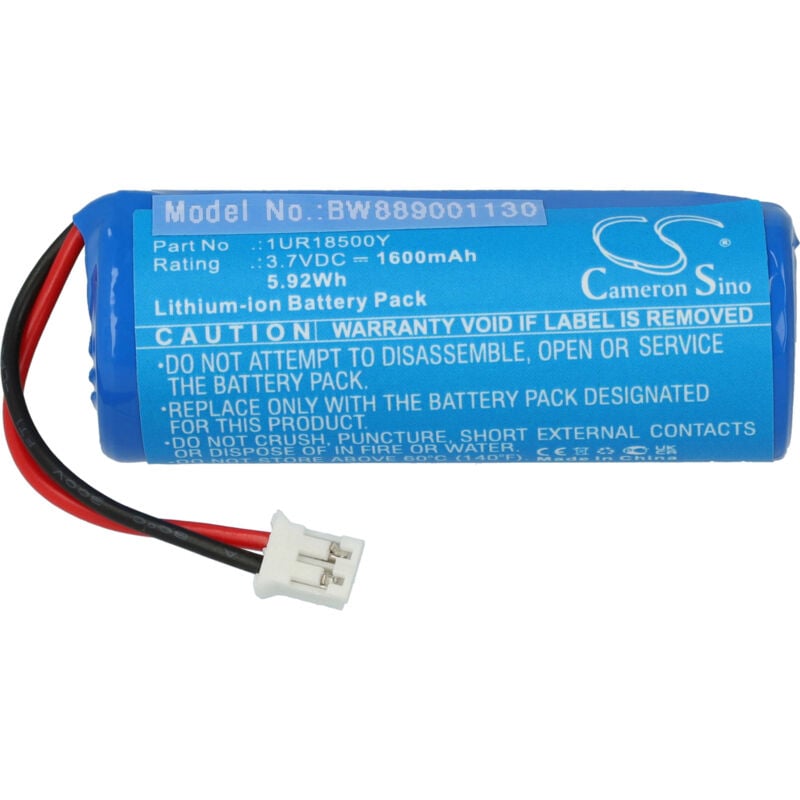 vhbw Batterie compatible avec Rowenta Wet & Dry Hair Remover Elite Model Look EP8002C0/23, EP8002F0/23 épilateur (1600mAh, 3,7V, Li-ion)