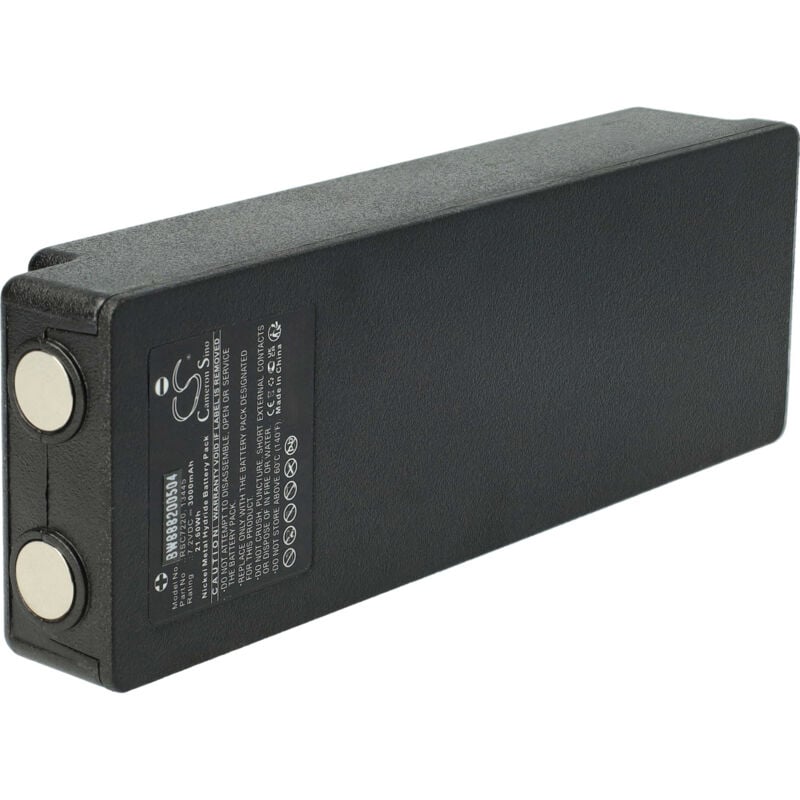 Vhbw - Batterie compatible avec Scanreco Fasse, FBS590, EA2512, Effer, Fassi opérateur télécommande industrielle (3000mAh, 7,2V, NiMH)