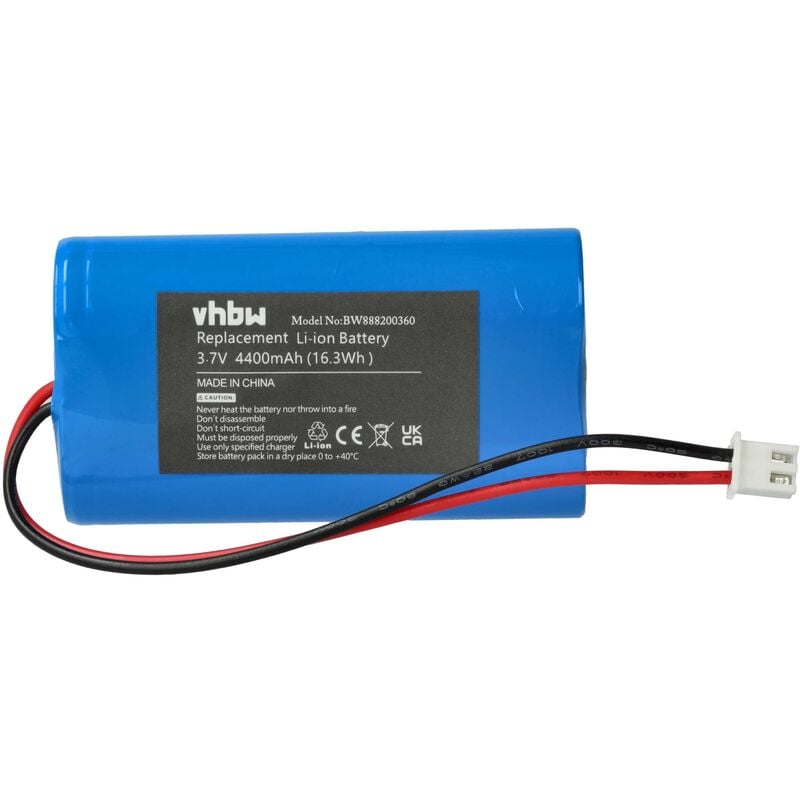 Batterie compatible avec Sigor Numotion lampe de table (4400mAh, 3,7V, Li-ion) - Vhbw