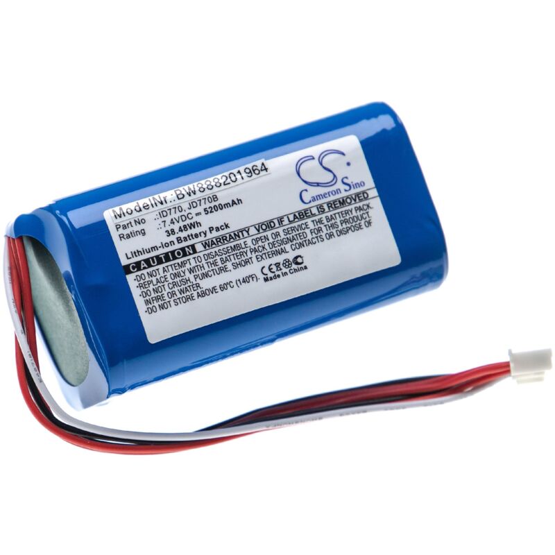 Vhbw - Batterie compatible avec Sony SRS-XB40, SRS-XB41 haut-parleurs, enceintes portatives (5200mAh, 7,4V, Li-ion)