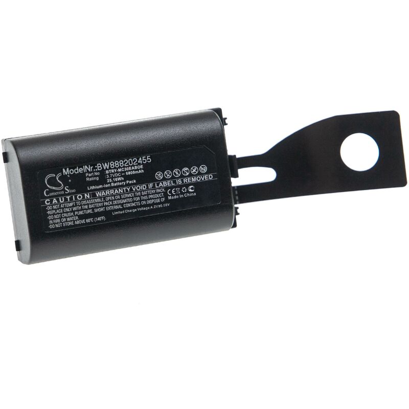 vhbw Batterie compatible avec Symbol MC30, MC3000, MC3000 Laser, MC3000R ordinateur handheld (6800mAh, 3,7V, Li-ion)