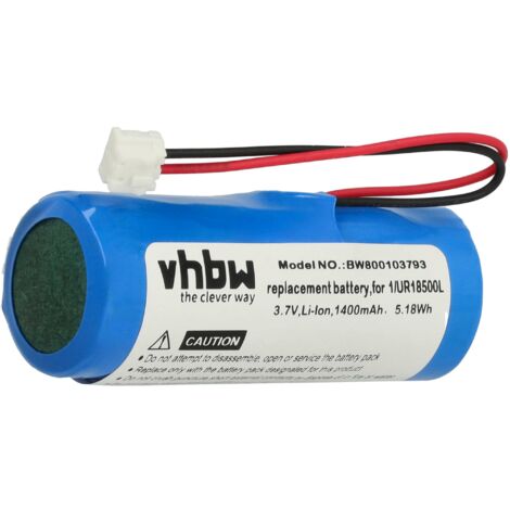 vhbw Batterie compatible avec Wella Xpert HS71, HS71 Profi, HS75 rasoir tondeuse électrique (1400mAh, 3,7V, Li-polymère)