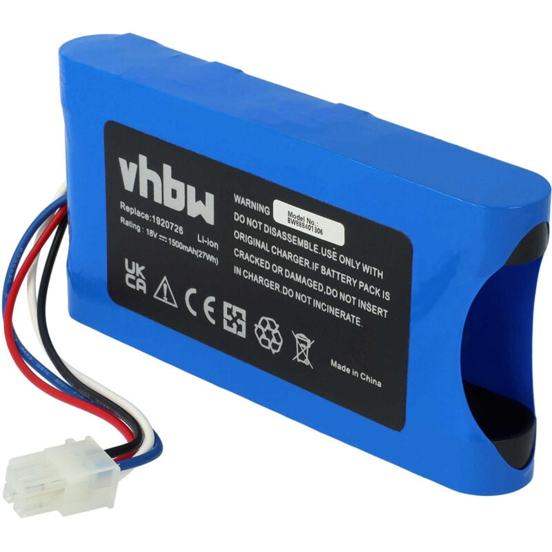 Batterie compatible avec Yard Force Compact 400Ri, 280R tondeuse (1500mAh, 18V, Li-ion) - Vhbw