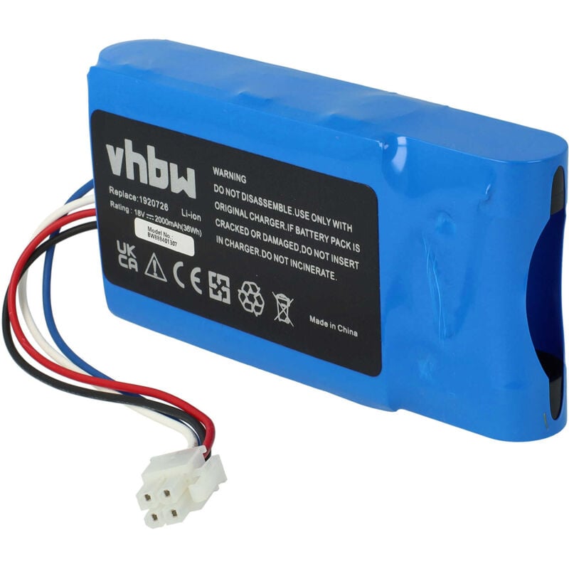 Vhbw - Batterie compatible avec Yard Force Easymow 260B tondeuse (2000mAh, 18V, Li-ion)