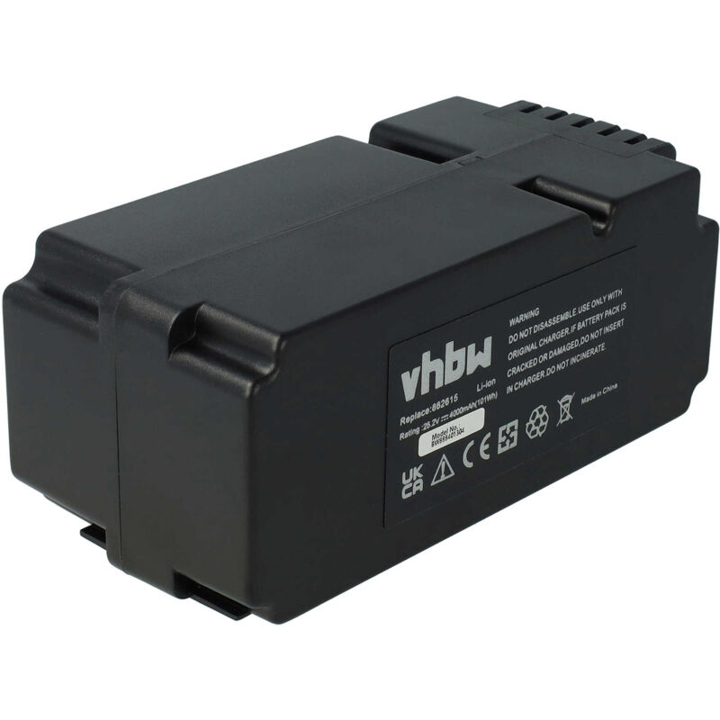 Batterie compatible avec Yard Force SA500ECO, SA600H, SA800PRO, SA900, SC600ECO robot tondeuse (4000mAh, 25,2V, Li-ion) - Vhbw