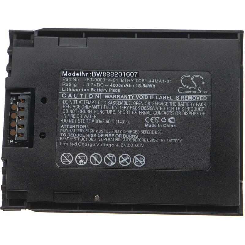 Batterie compatible avec Zebra TC56, TC57, TC52x, TC57x ordinateur handheld (4200mAh, 3,7V, Li-ion) - Vhbw