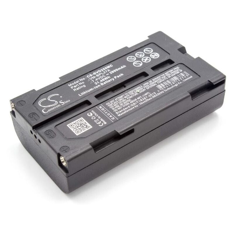 Vhbw - Batterie compatible avec Hitachi VM-E455LA, VM-E465LA, VM-E530A, VM-E535LA, VM-E540LA, VM-E545LA caméra vidéo caméscope (2900mAh, 7,4V, Li-ion)
