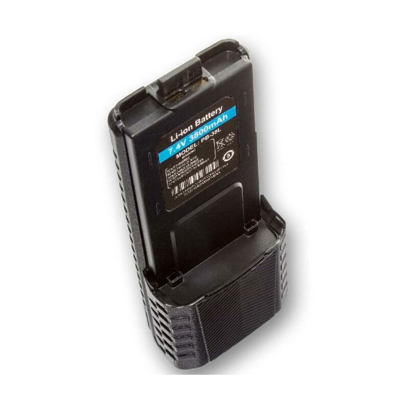 Batterie compatible avec Baofeng UV-5R, UV-5RE, UV-5RA radio talkie-walkie - Remplacement pour BL-5 (3800mAh, 7,4V, Li-ion) - Vhbw