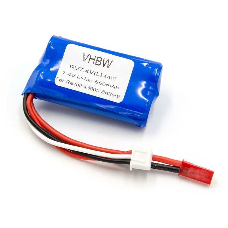 Vhbw - Batterie compatible avec Revell Control Sky Spider 23978 Quadrocopter drone (650mAh, 7,4V, Li-ion)