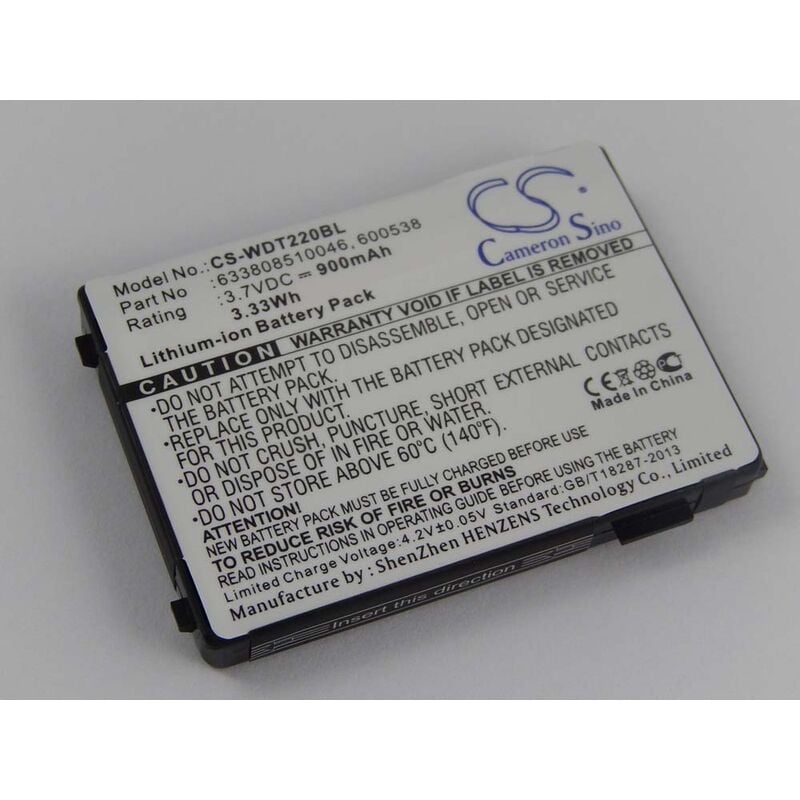 Batterie remplacement pour Datalogic 95A201004 pour scanner de code-barre pos (900mAh, 3,7V, Li-ion) - Vhbw