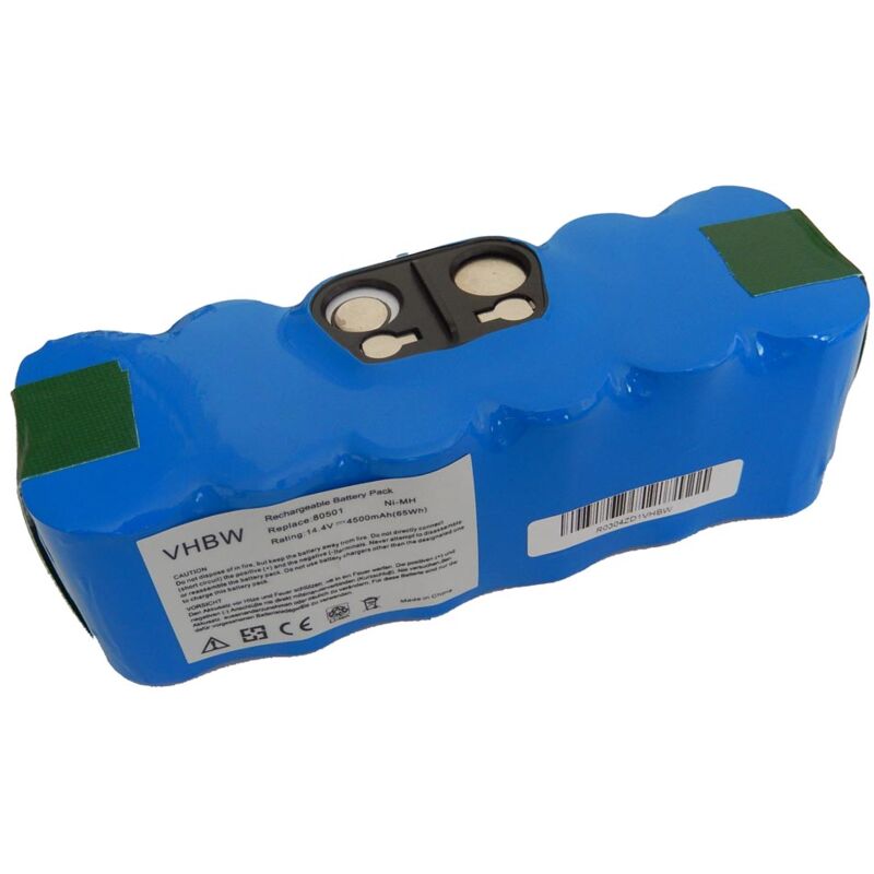 1x Batterie compatible avec iRobot Roomba 610 robot électroménager (4500mAh, 14,4V, NiMH) - Vhbw