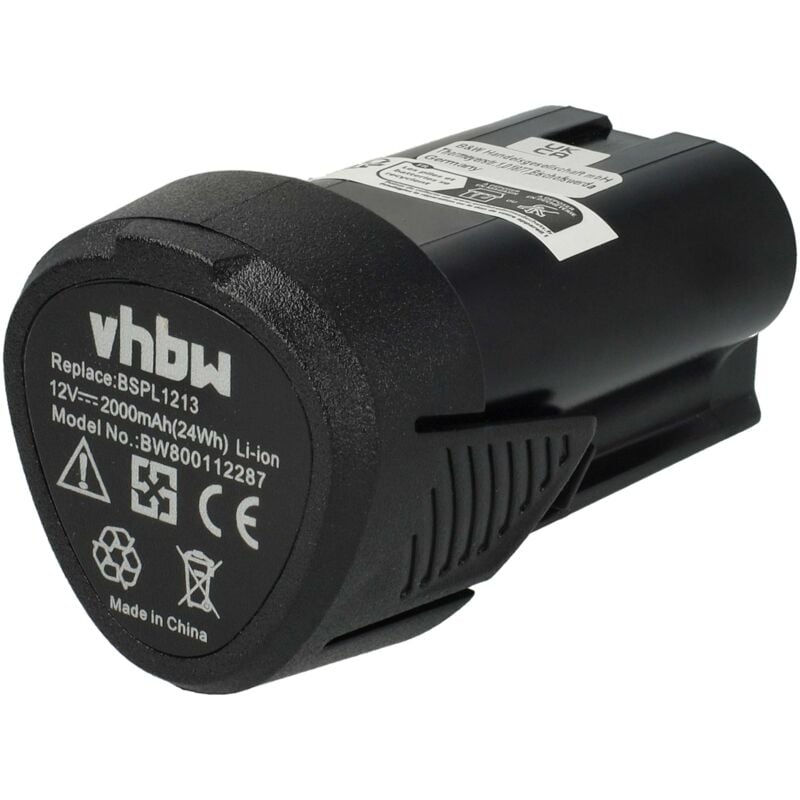 Vhbw - Batterie remplacement pour Hendi 936795 pour couteau à kebab (2000 mAh, Li-ion, 12 v)
