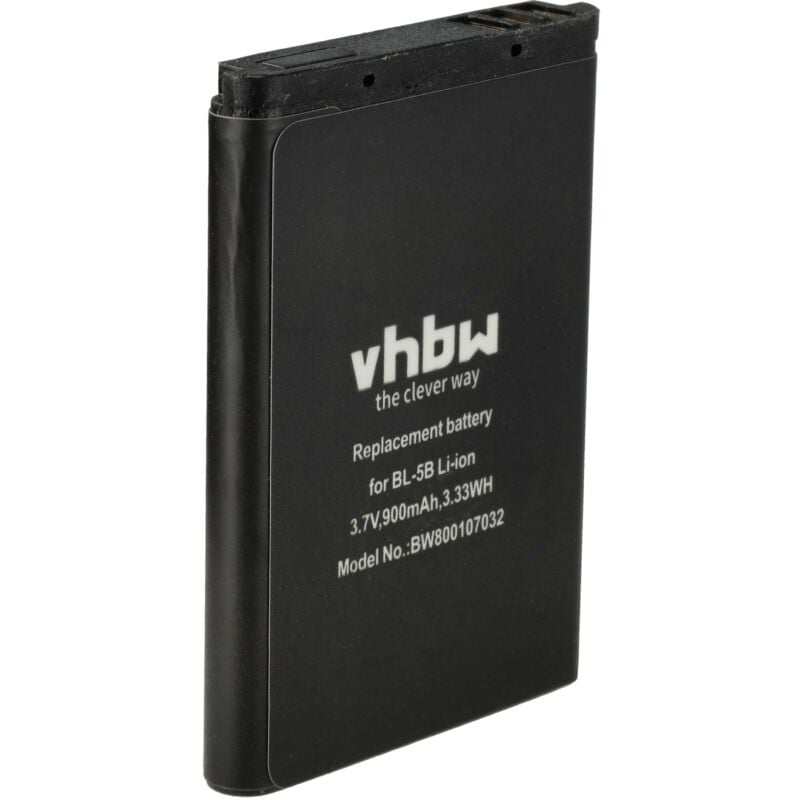 batterie pour dispositif mains-libres Bluetooth FLEXTONE ECHO HD eR1 PRESTIGIO, RoadRunner 505, remplace TM533443 1S1P (Li-Ion, 900mAh, 3.7V) - Vhbw