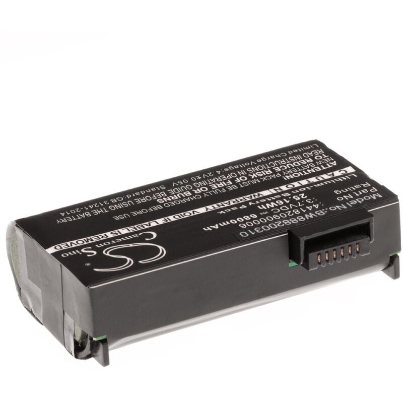 Vhbw - batterie pour Getac PS236, PS336 scanner de code-barres pos 6800mAh (3.7V) Li-Ion