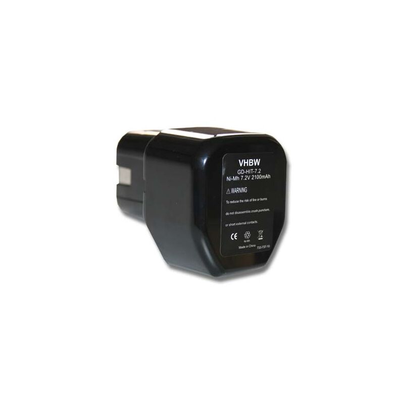 vhbw Batterie compatible avec Stanley Bostitch GCN40T, GF28WW, GF33PT outil électrique (2100mAh NiMH 7,2V)